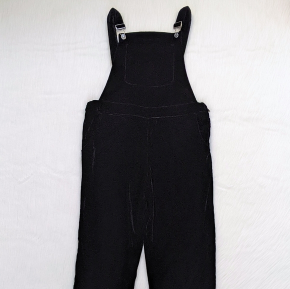 Free People Black Velvet Overalls | Size 27 - Picture 12 of 13